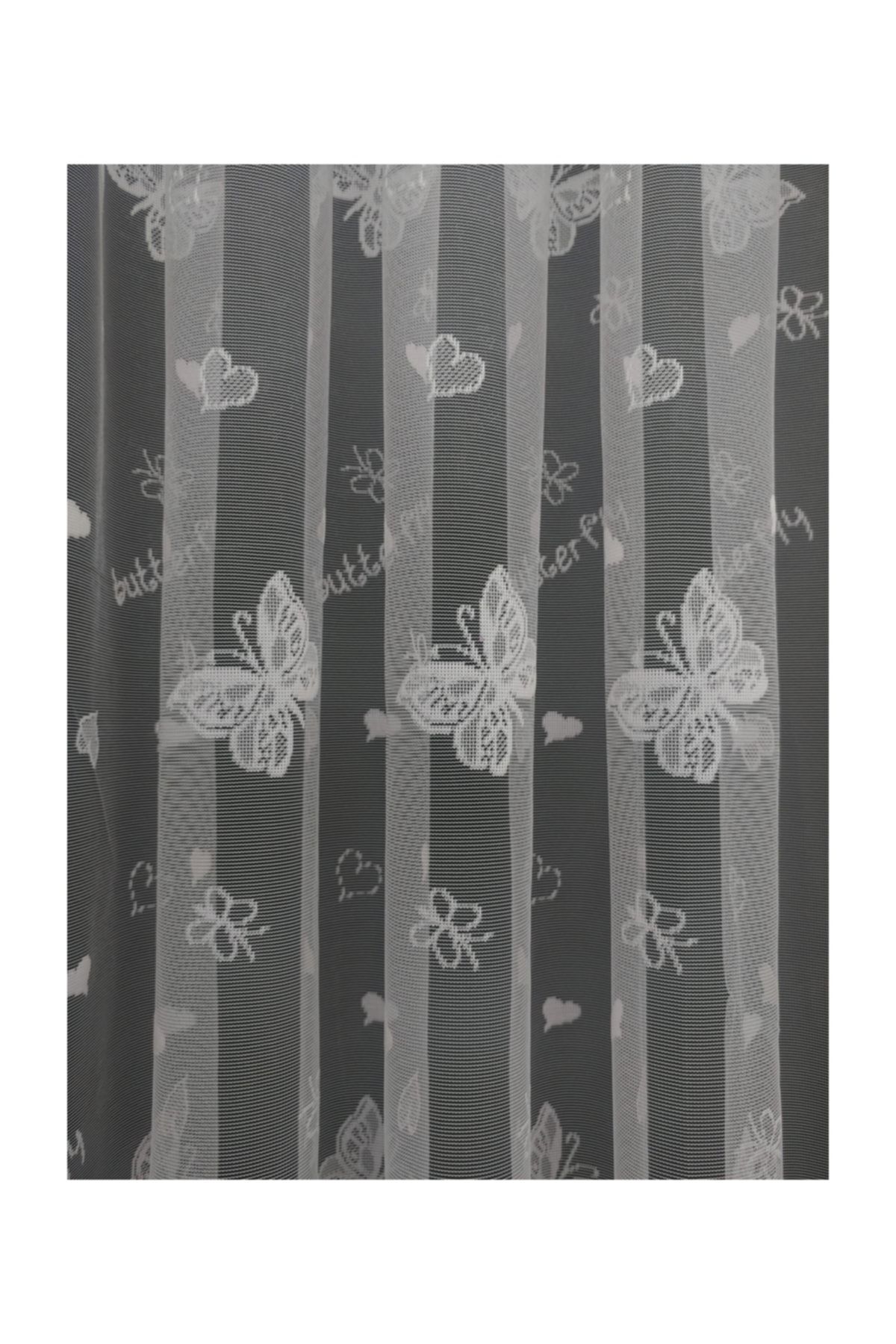 Esse Home Kelebek Desenli Çocuk Odası Perdesi,  100x200, Sık Pile, 1/3