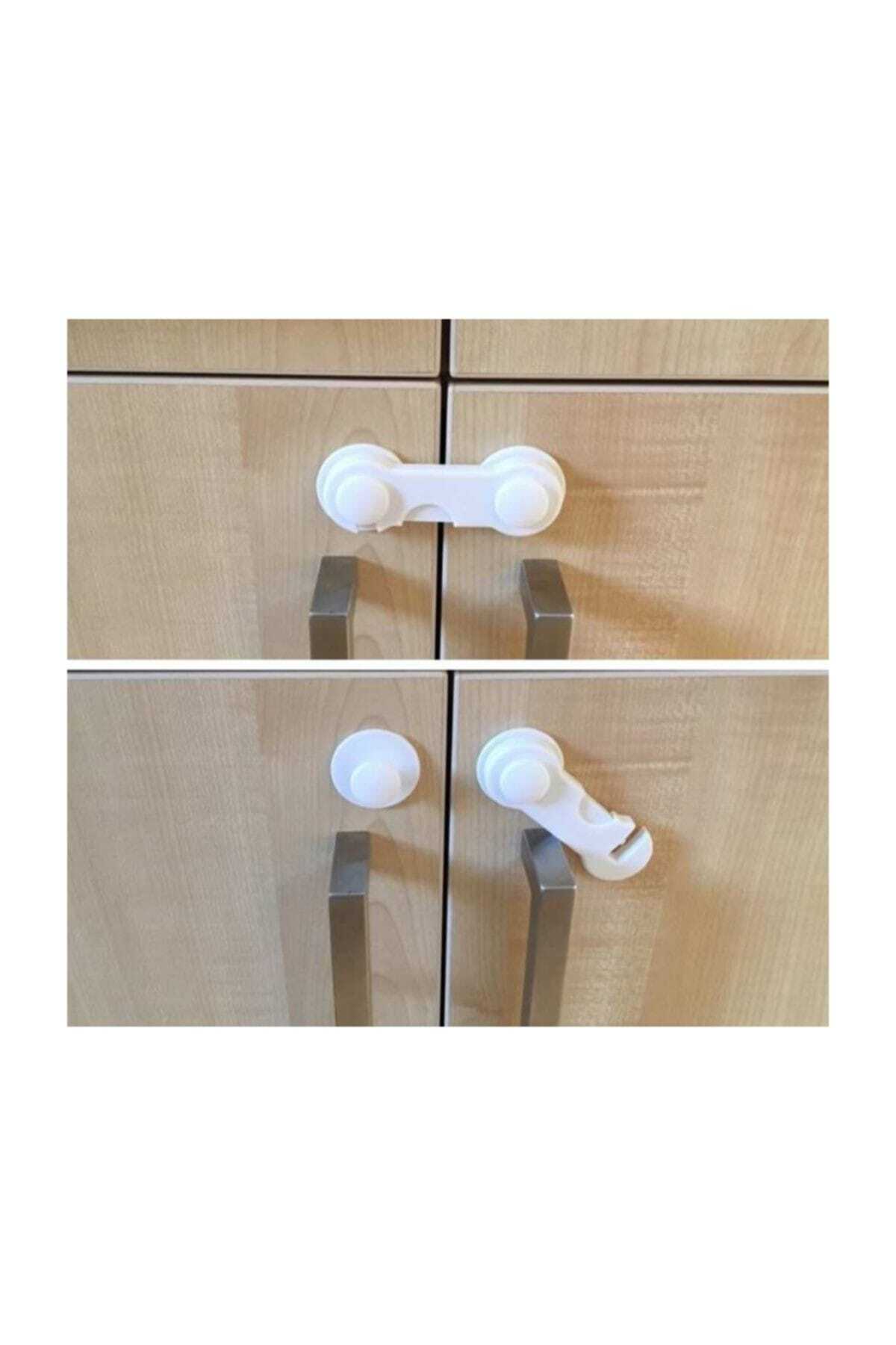 AGUBUGU BABY Agu-012 Iki Kapaklı Dolap Kilidi - Tekli, Beyaz fotoğrafı 3 (önizleme)