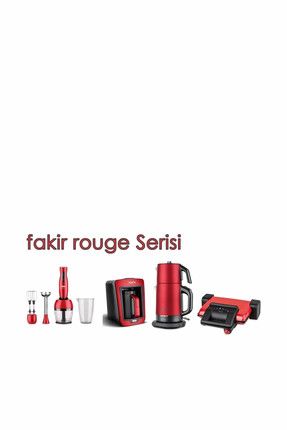 Rouge 4Lü Çeyiz Seti Rouge(Çay, Kahve, Tost Makinesi ve Blender Seti) Kırmızı KEA-CYC-FKR-0018