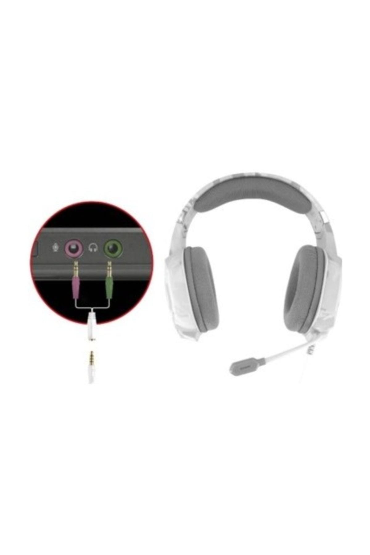 هدفون گیمینگ گتکس مدل Gxt322W دینامیک روی گوش سفید