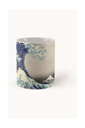 Hokusai Büyük Dalga Baskılı Kupa Bardak DH18160