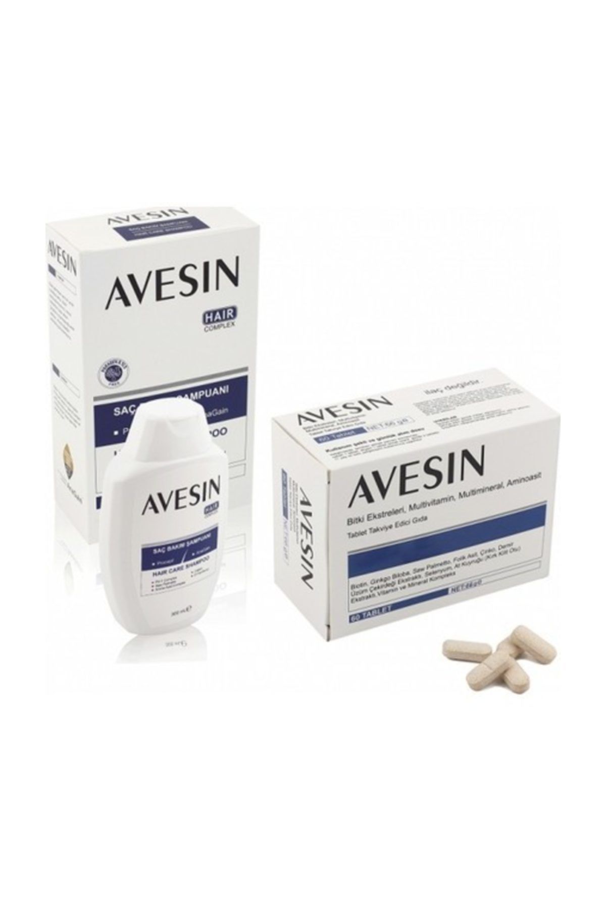 avesin 2 si bir arada sampuan tablet