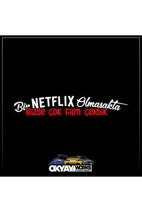 Beyaz Bir Netflix Olmasakta Sticker OWS14-2