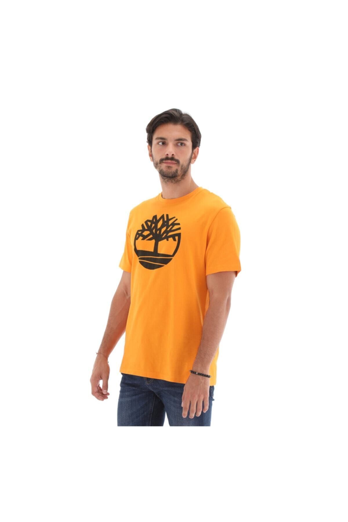 تی شرت چند رنگ مردانه نارنجی SS KENNEBEC RIVER TREE LOGO 101096733 Timberland