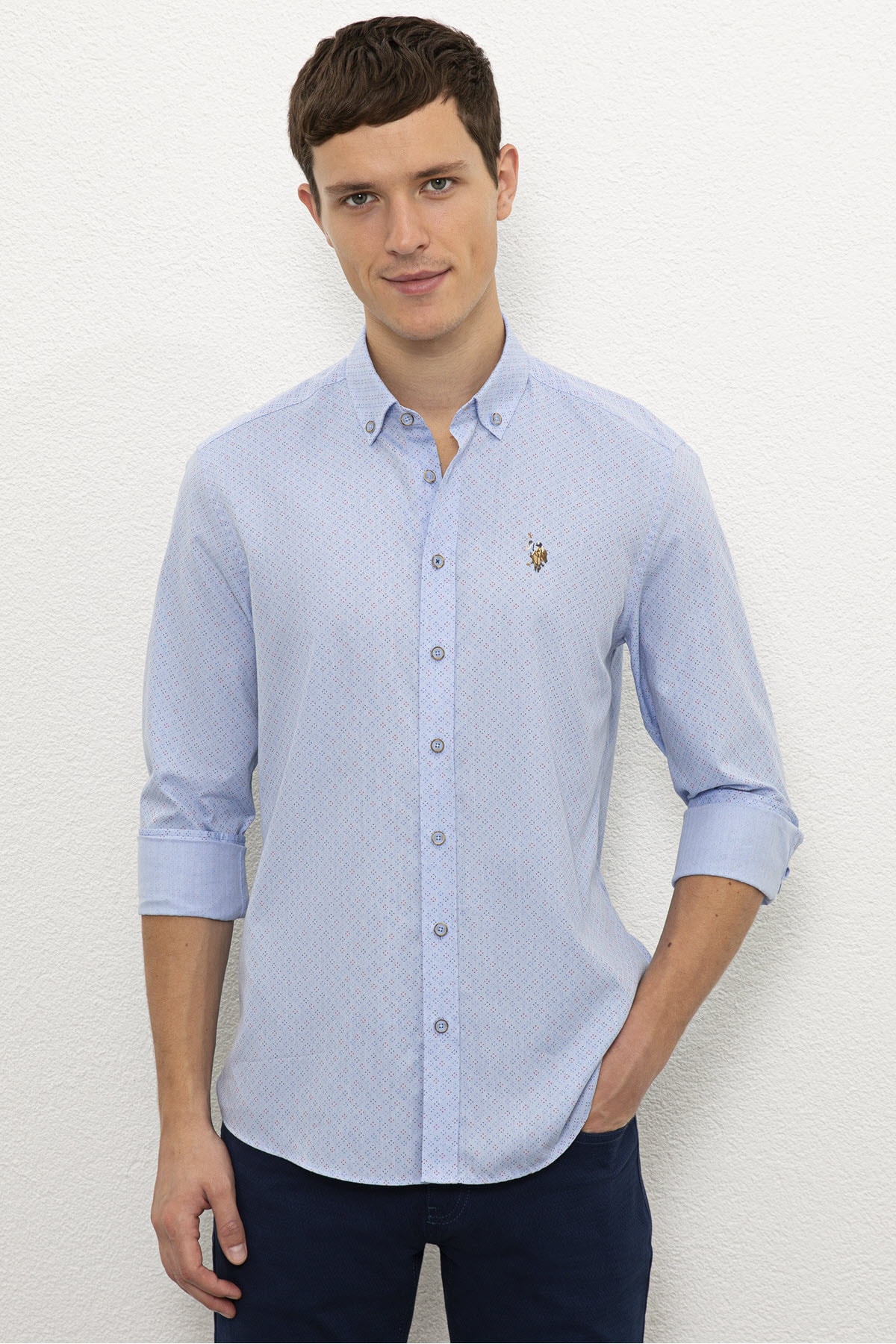 U.S. Polo Assn. Mavi Erkek Gömlek — آبی G081SZ004.000.1099671