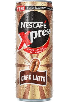 Xpress Cafe Latte Şeker Ilavesiz 250 Ml - 24 Adet TEÇ40055000075310224