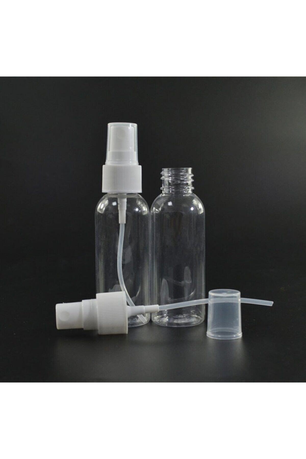 Kolonya Ve Dezenfektan Sprey Kapaklı Boş Şişesi 5li 50 Ml 3