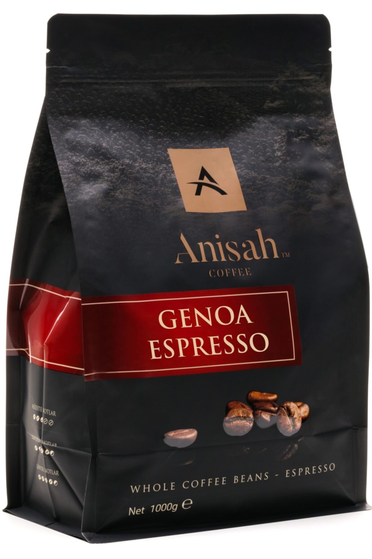 Anisah Coffee Genoa Espresso Kavrulmuş Çekirdek 1000 gr