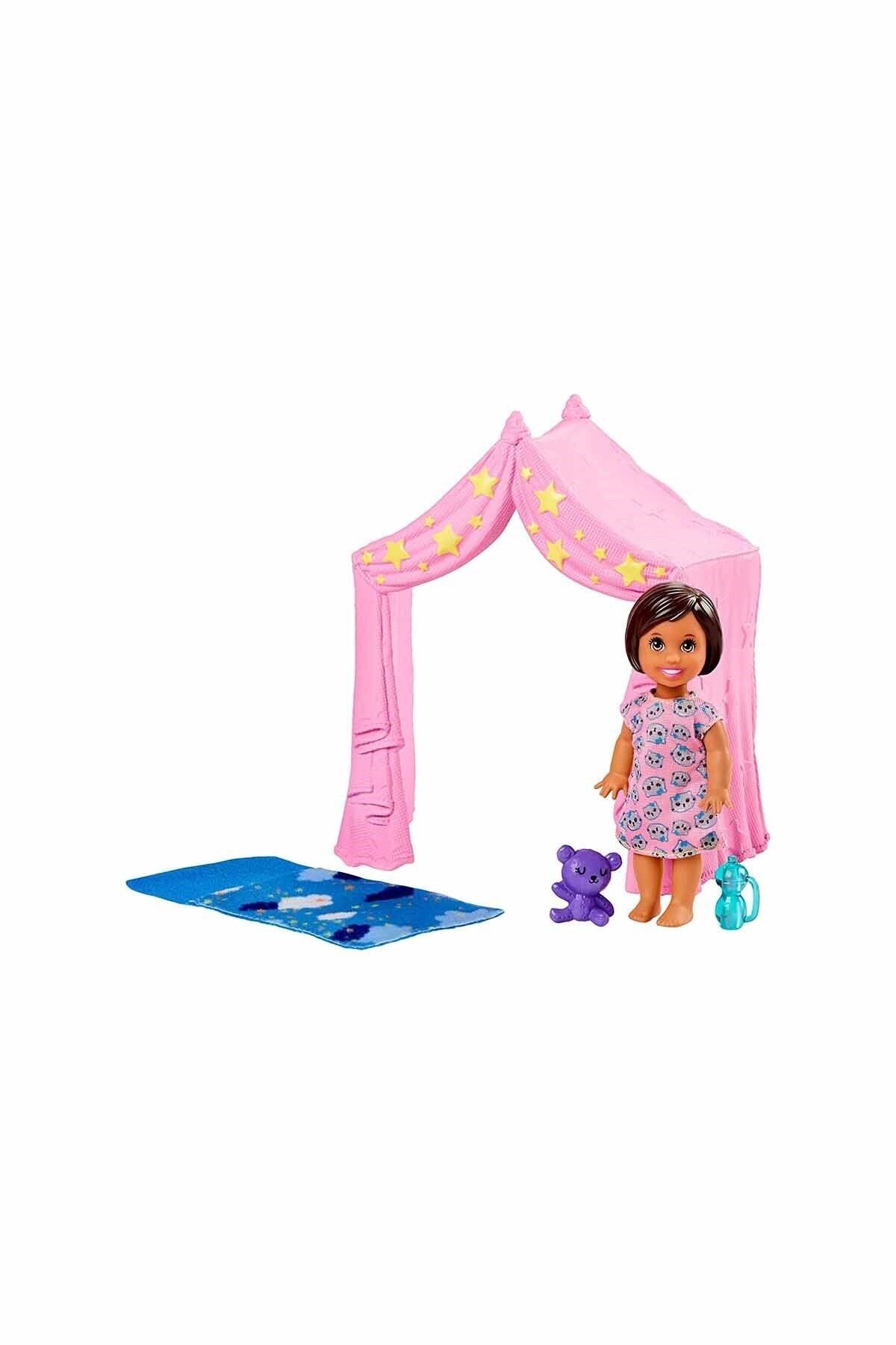 Barbie Babysitter Themed Play Sets Pink Tent Playground Set