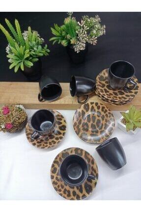 Keramika Leopar Desen Kahve Fincan Takimi 12 Parca Fiyati Yorumlari Trendyol