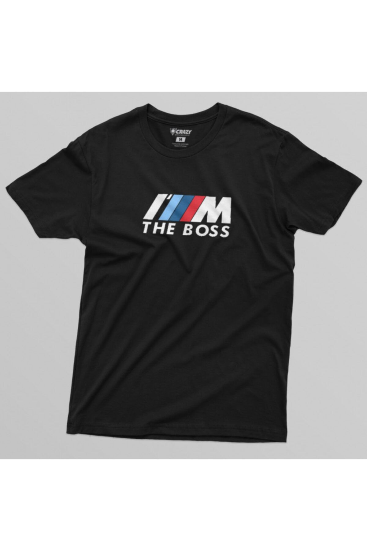 Crazy-Men's Black Bmw I M Boss 02 T-shirt 4