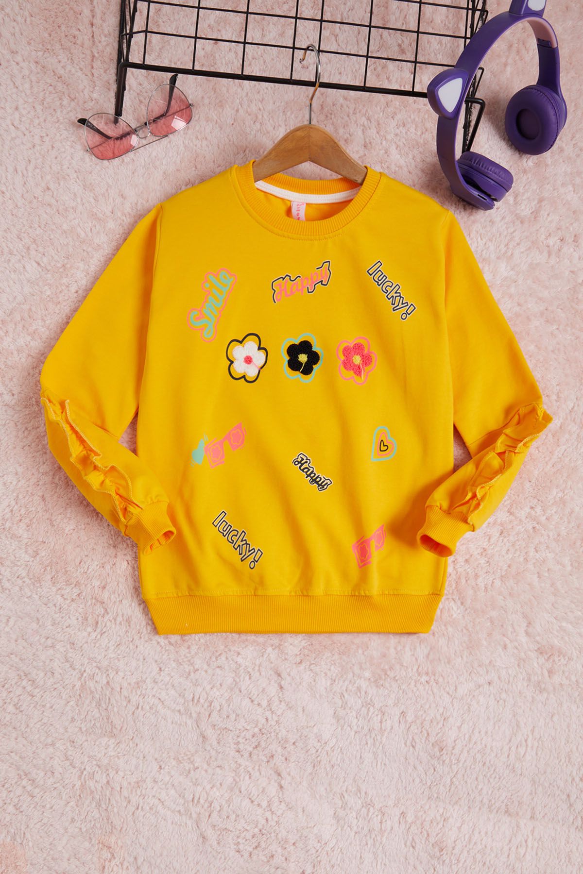 Yellow wildflower new arrivals sweatshirt
