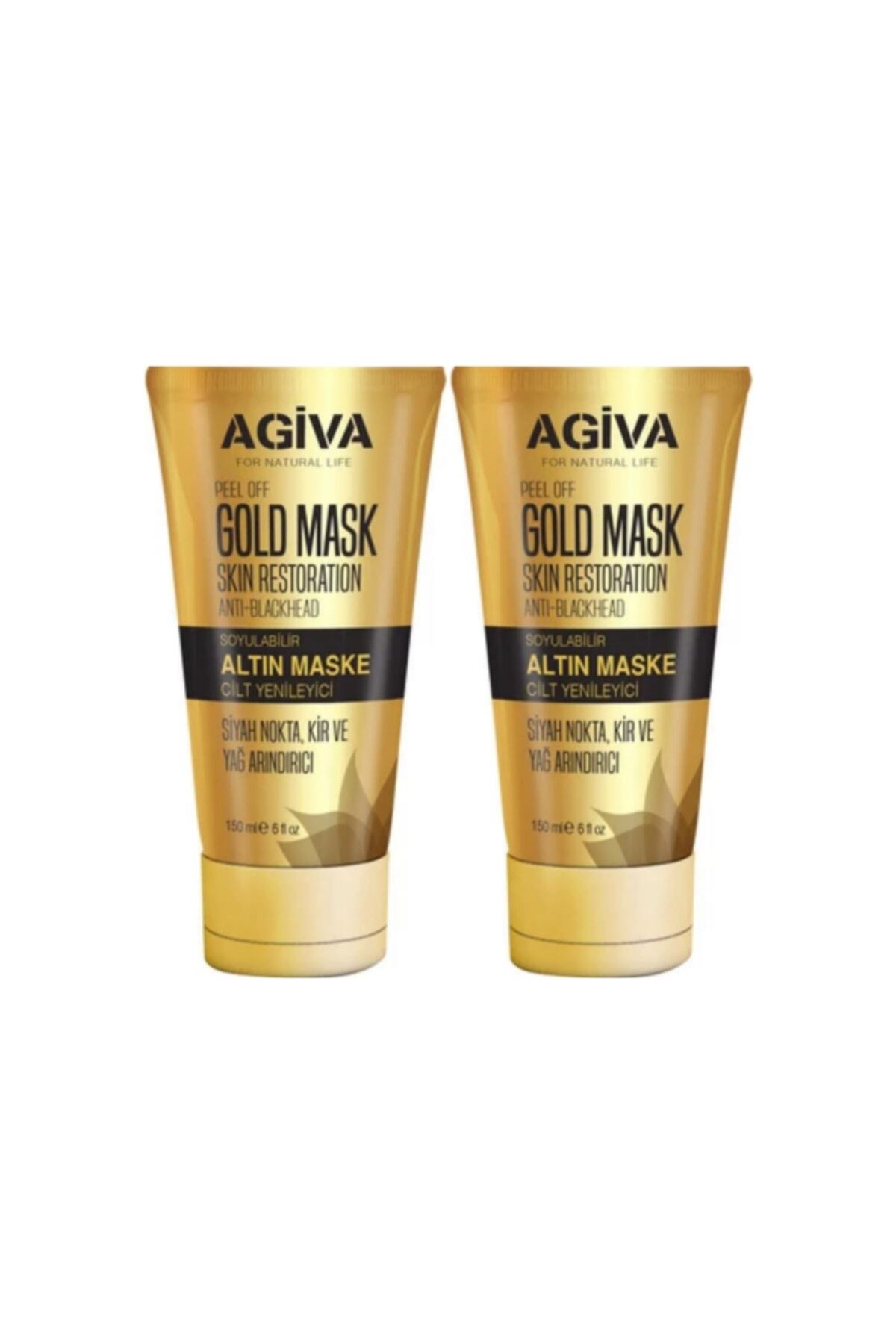 irtihal Agiva 2 Adet X 150 ml Gold Soyulabilir Maske Agiva