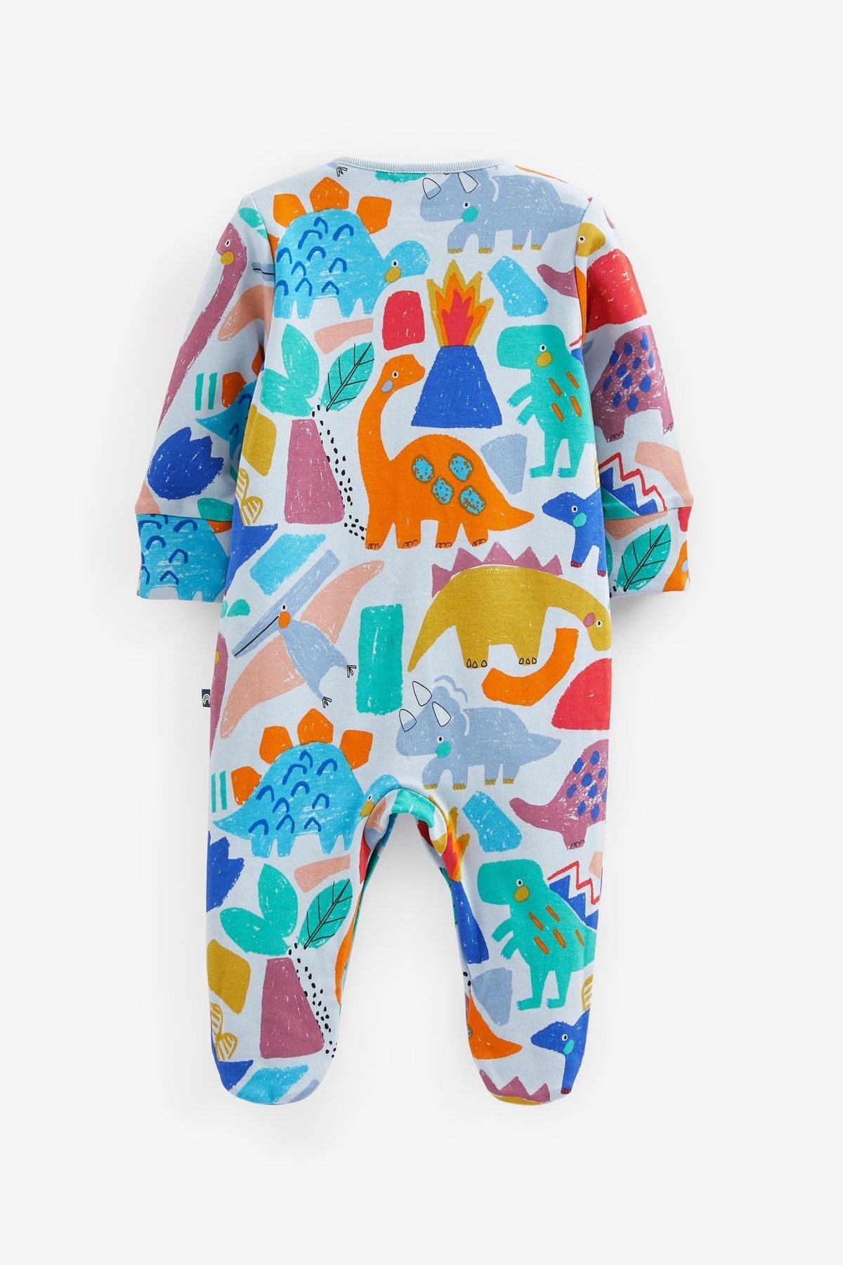 Next Baby 100 Cotton 3 Piece Colorful Dinosaur Pattern Baby