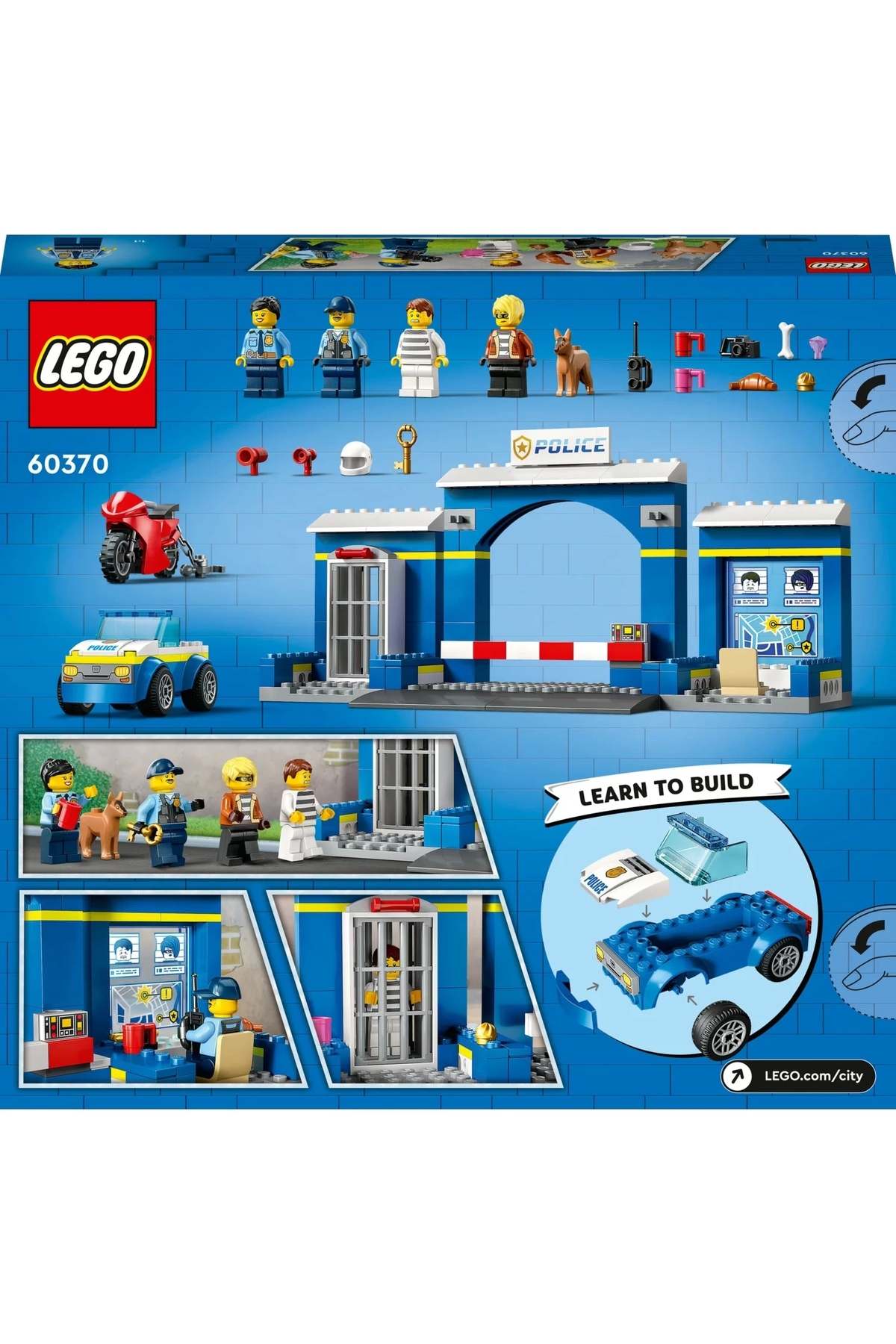 ® ایستگاه پلیس شهری ۶۰۳۷۰ - مجموعه ساختنی اسباب‌بازی برای کودکان ۴ سال به بالا (۱۷۲ قطعه)