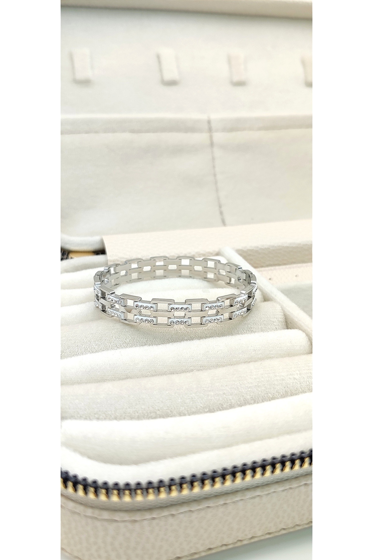 Vip Seri Zincir Çelik Kelepçe Bileklik