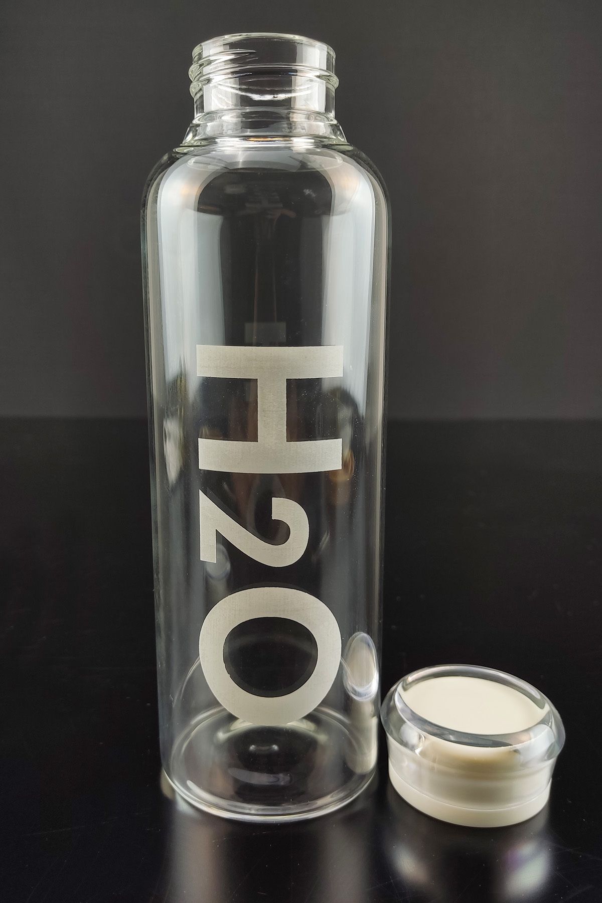 Digithome-H2o 500 ml Borosilicate Thin Glass Flask White - H2o81462 C1-1-18 3