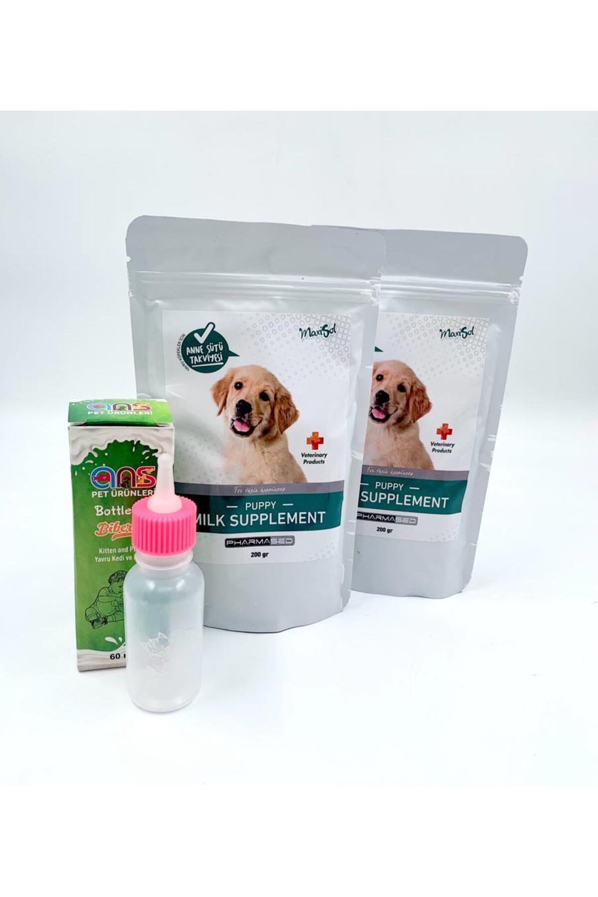 Maxisol Mxsl Yavru Köpek Süt Tozu 2 adet + 60ml Biberon