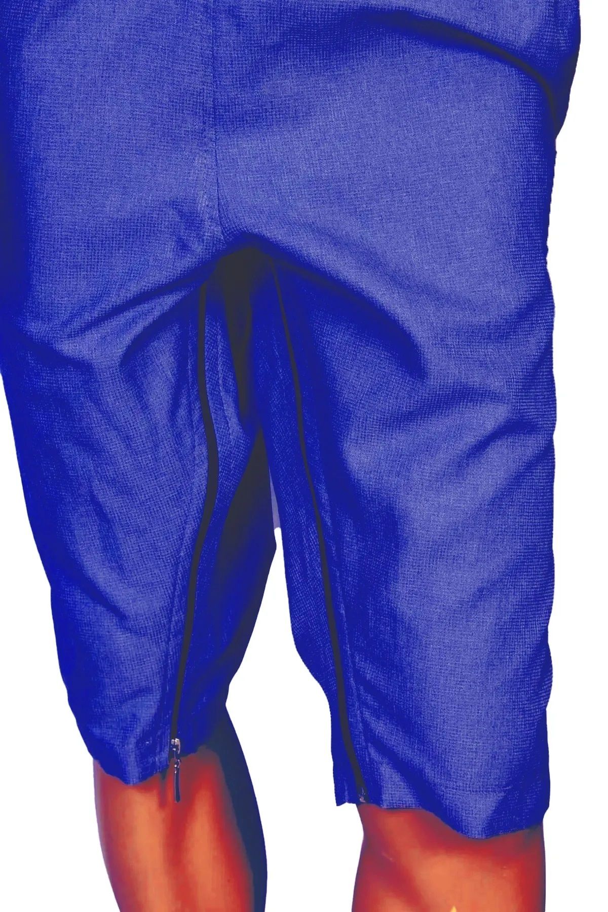 Devi-Special Design Short Sleeve Zipped Between Legs & Dementia Patient Care Jumpsuit - LARGE SIZE 3