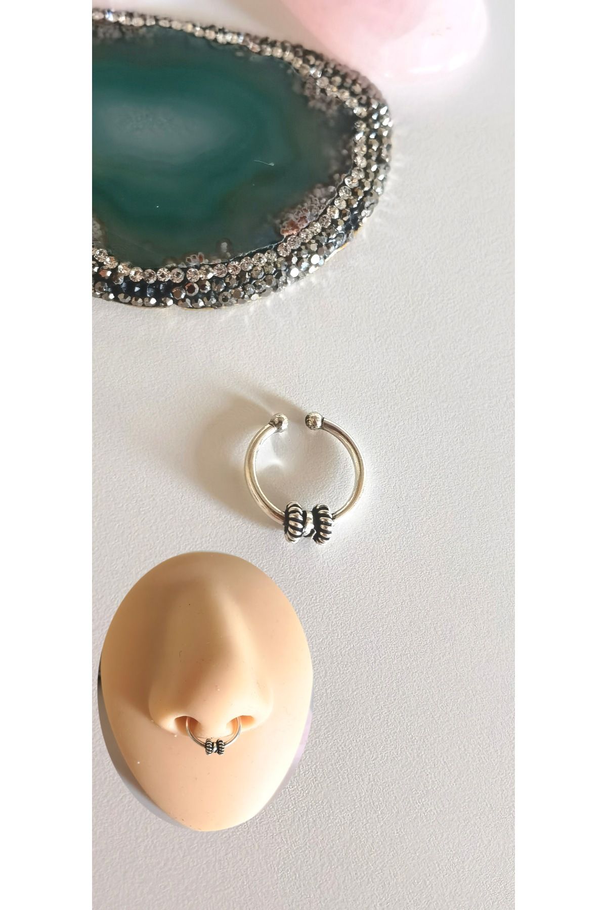Fake septum cheap silver