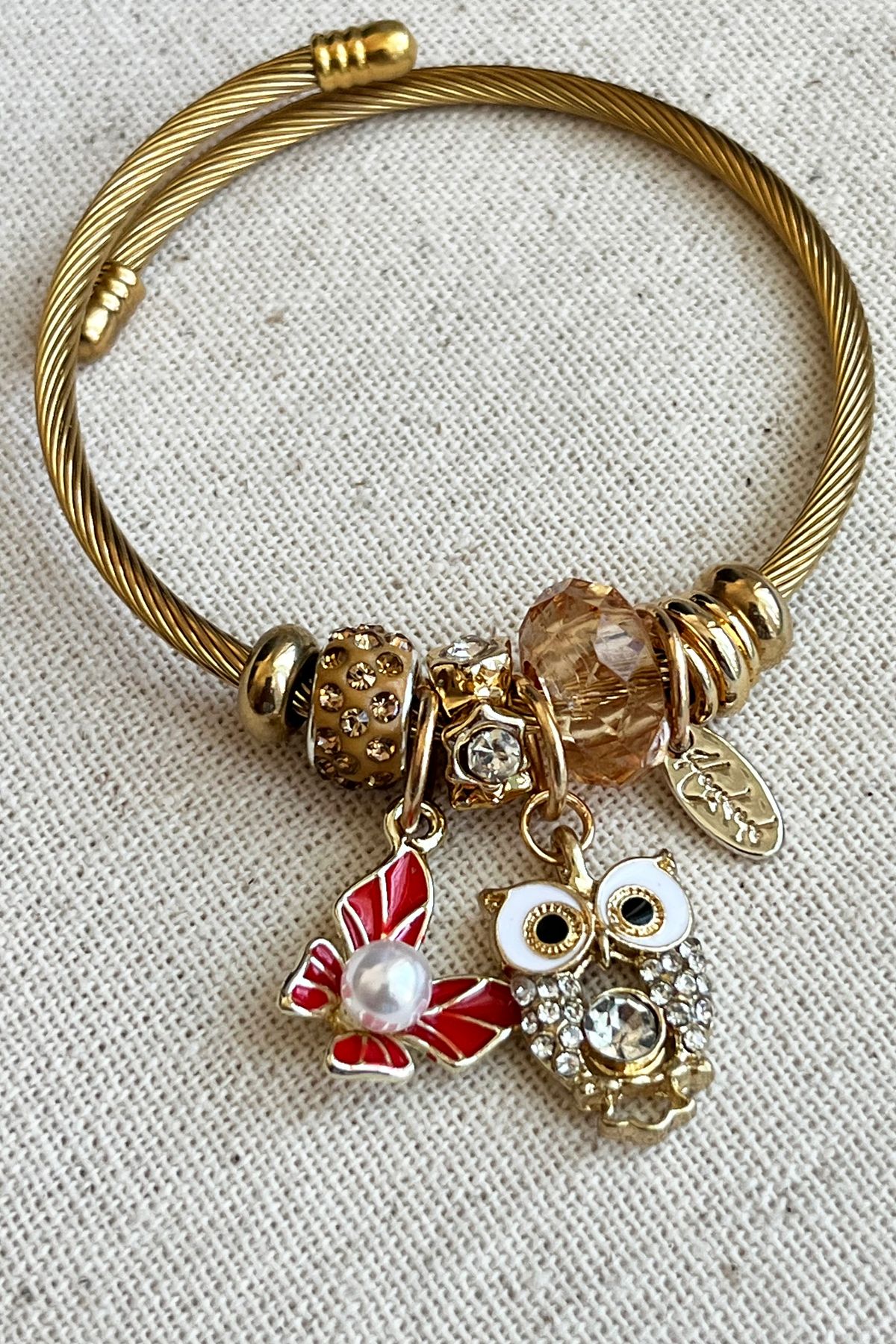 Owl hotsell charm bracelet