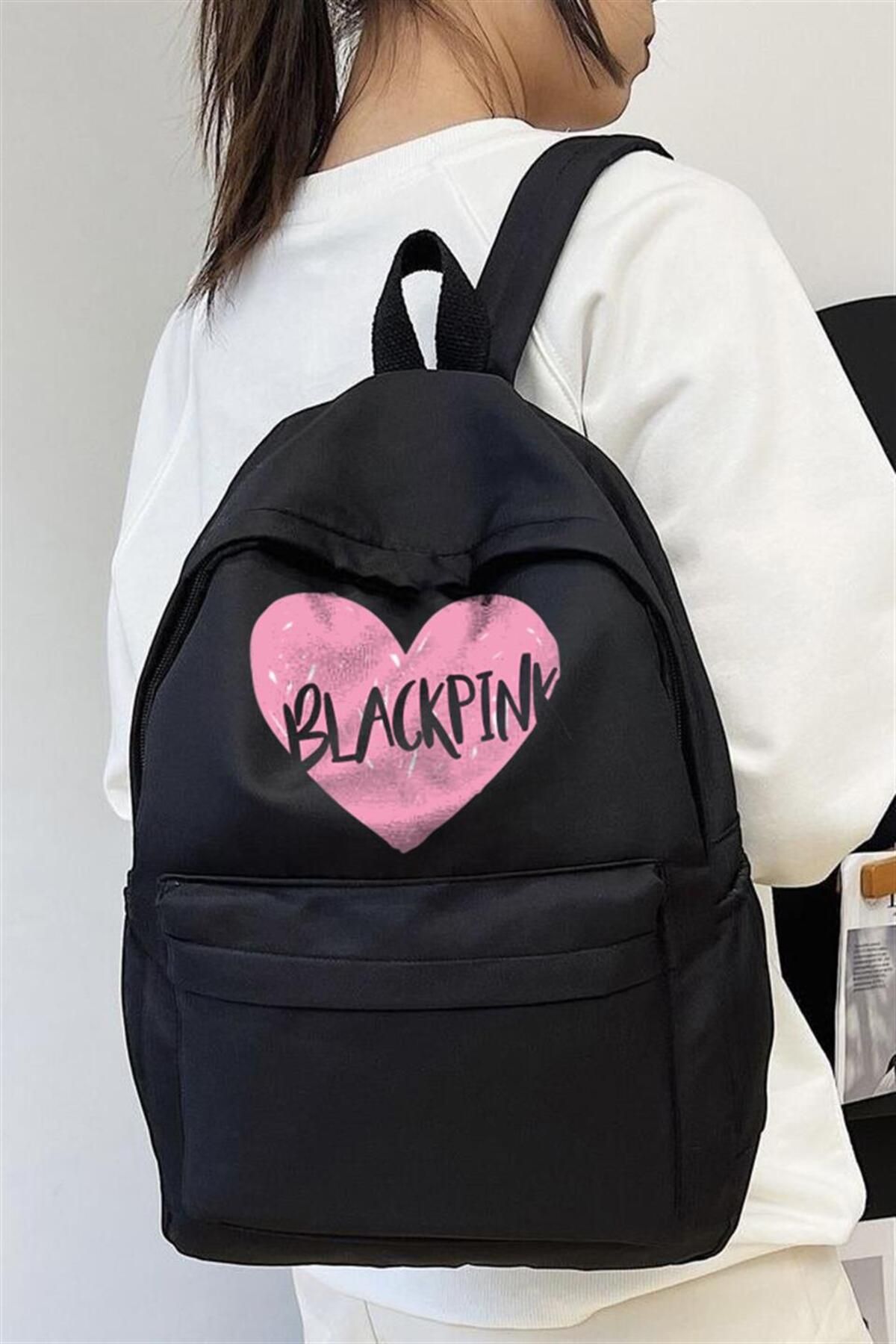DESTİNE Rucsac Unisex Cu Imprimeu Day Light Blackpink Heart Unisex - One Size
