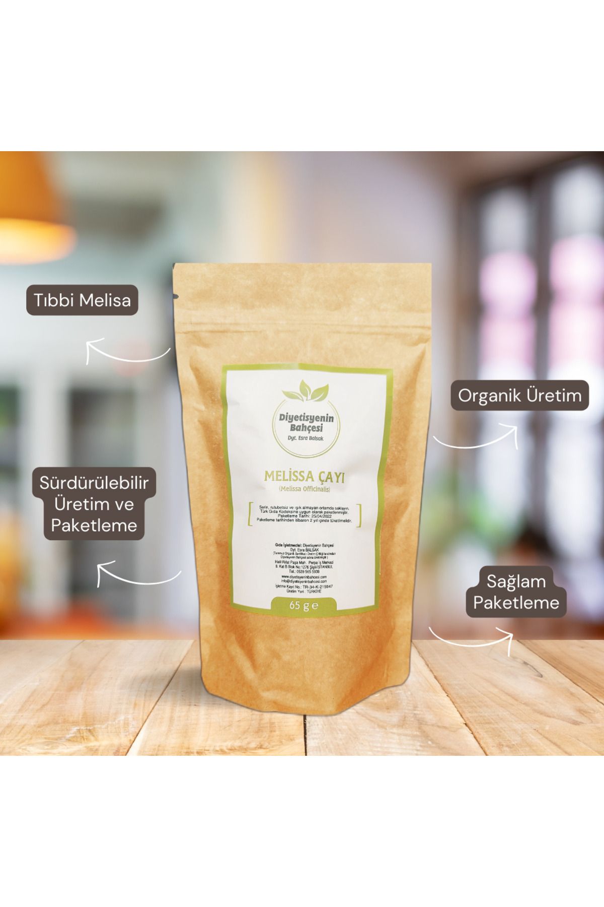 Diyetisyenin Bahçesi-Dyt.Esra BALSAK Tıbbi Melisa(Melissa officinalis)-35g