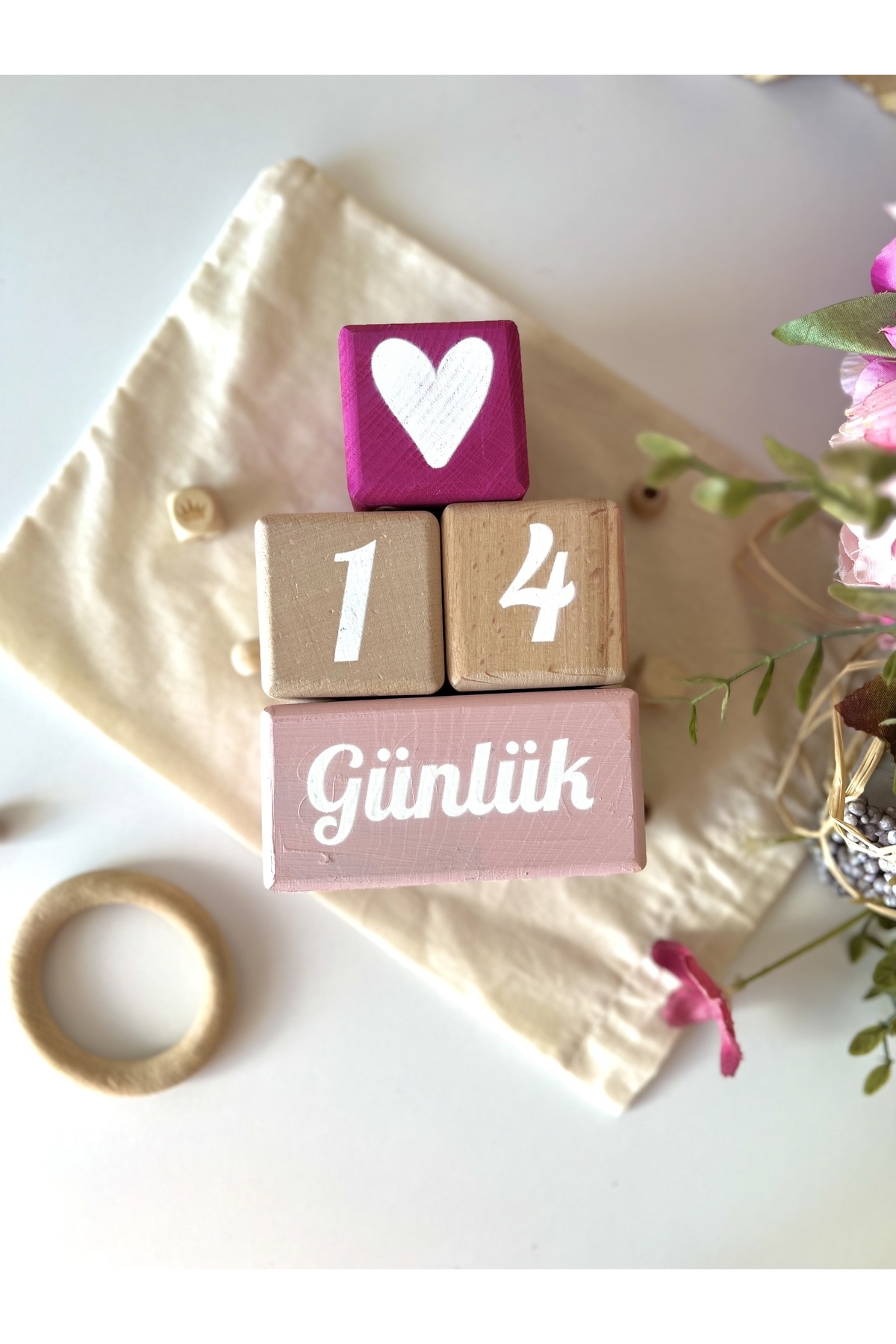 mogokids Bebek anı küpü seti