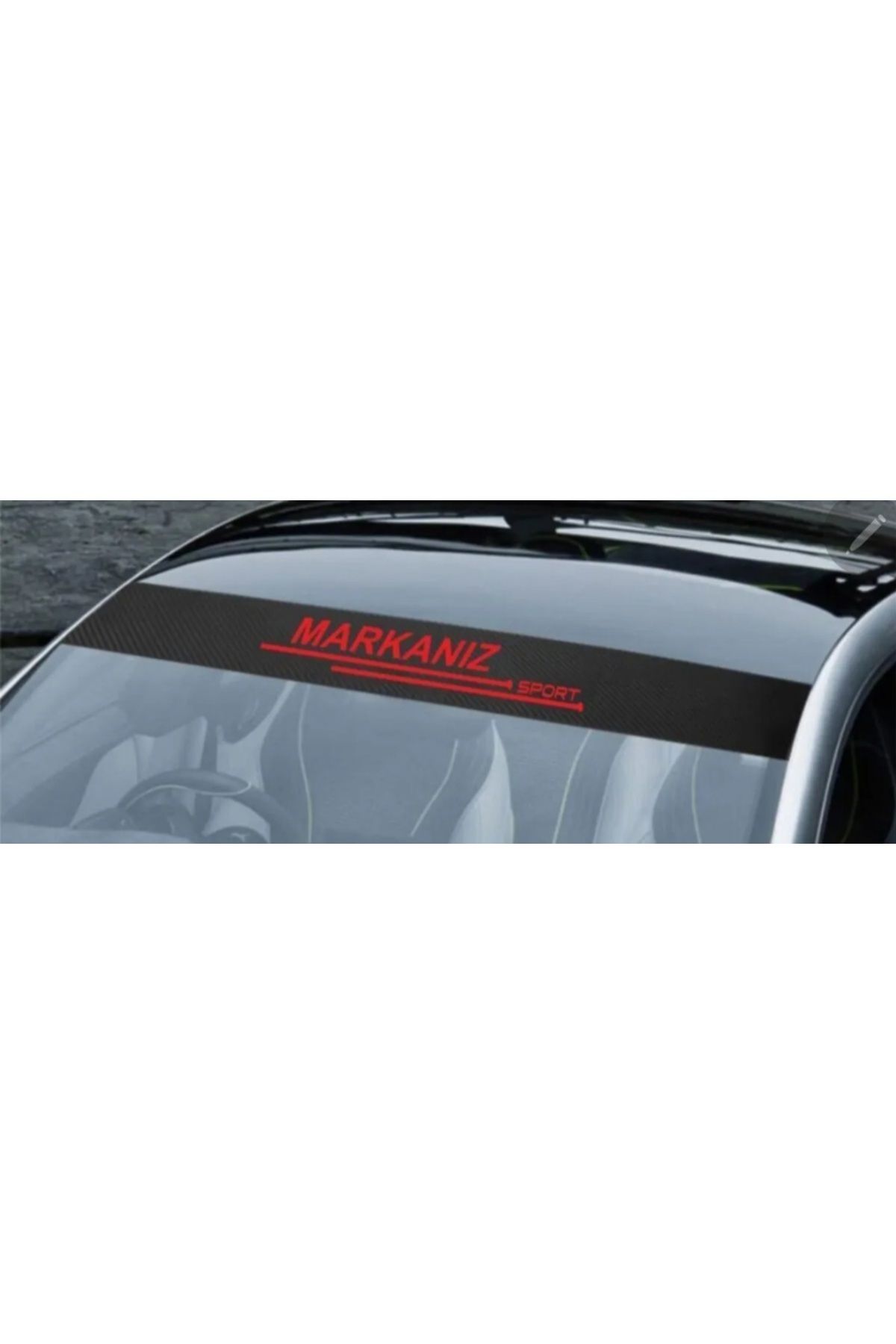 MSCSTORE-Carbon Windshield Auto Sticker For Ssangyong Actyon 4