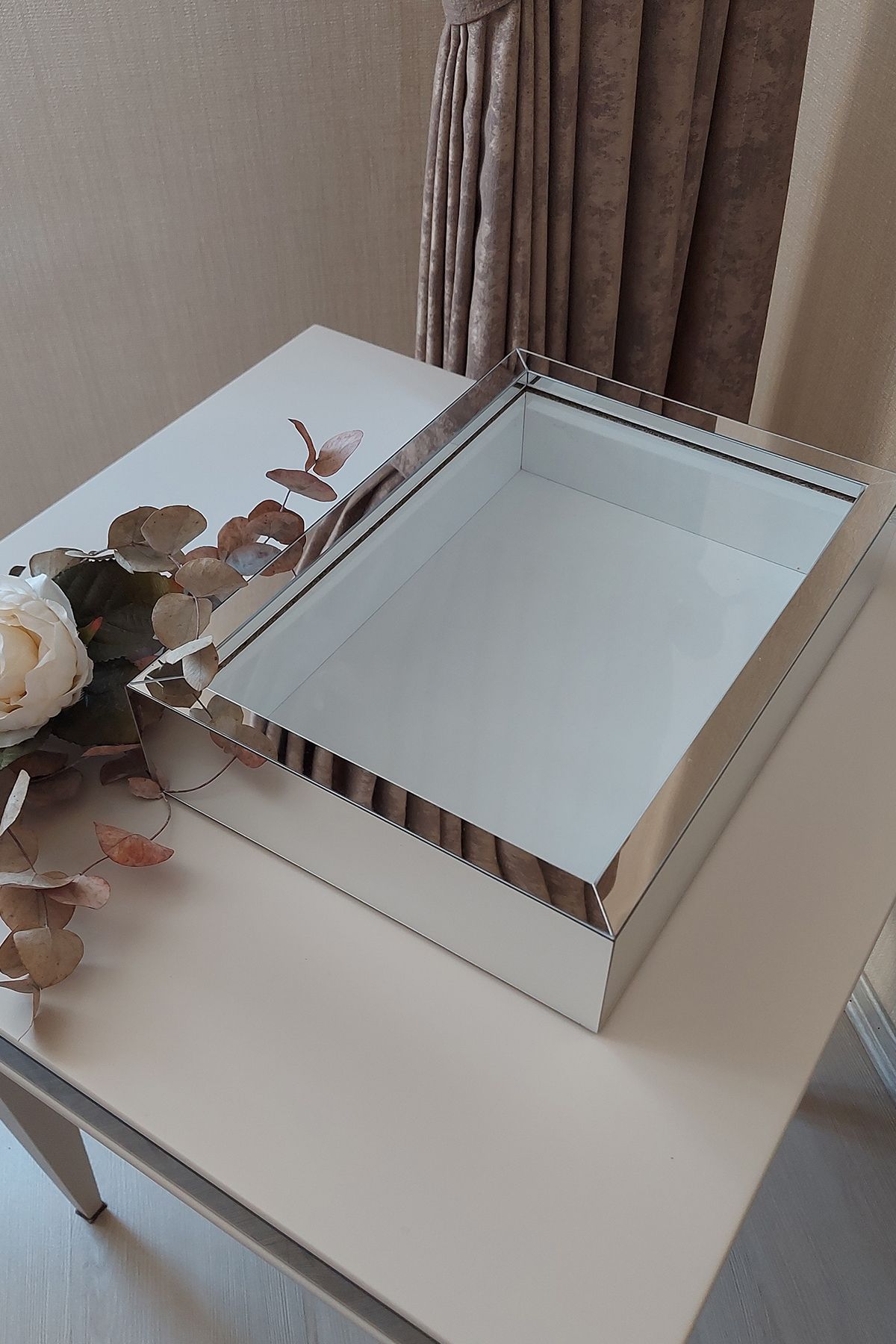 Verda Çerçeve-New Trend 25x35 Cm Silver Deep Rose Design Frame without LEDs!Rose Box Memory Frame!Unnamed 3
