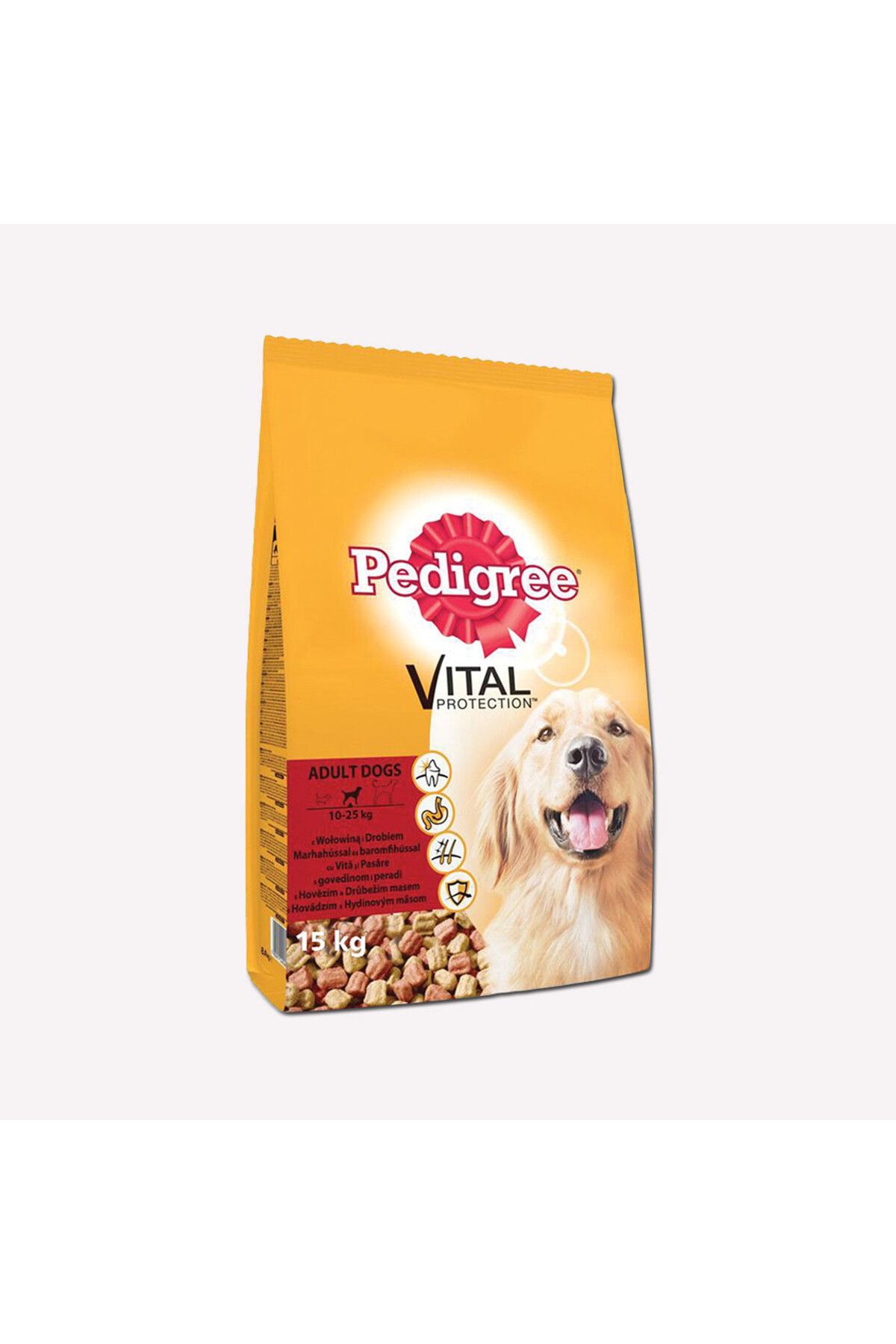 Pedigree 15 kg Adult Dry Dog Food with Steak and Chicken Trendyol