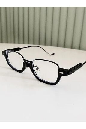 Betül Optik Yarım Çerçeve Blueblock Çerçeve Siyah