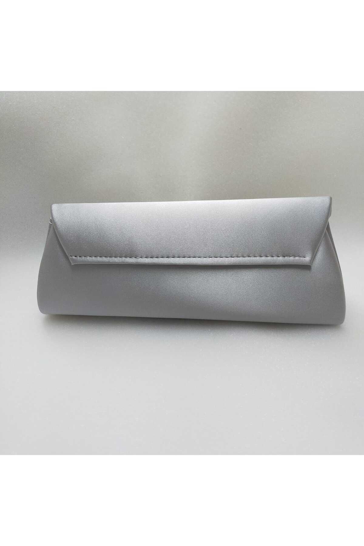 Dark grey outlet clutch bag