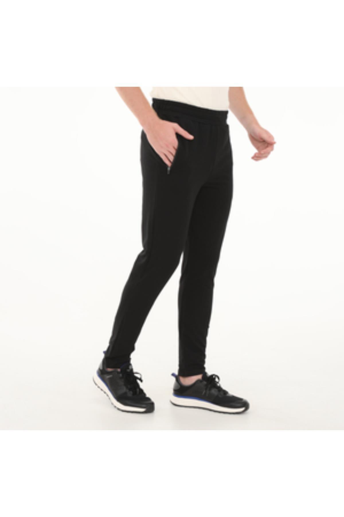 شلوار گرمکن مردانه مشکی لامبرجک | 24KS94000594 اورجینال - تصویر 2