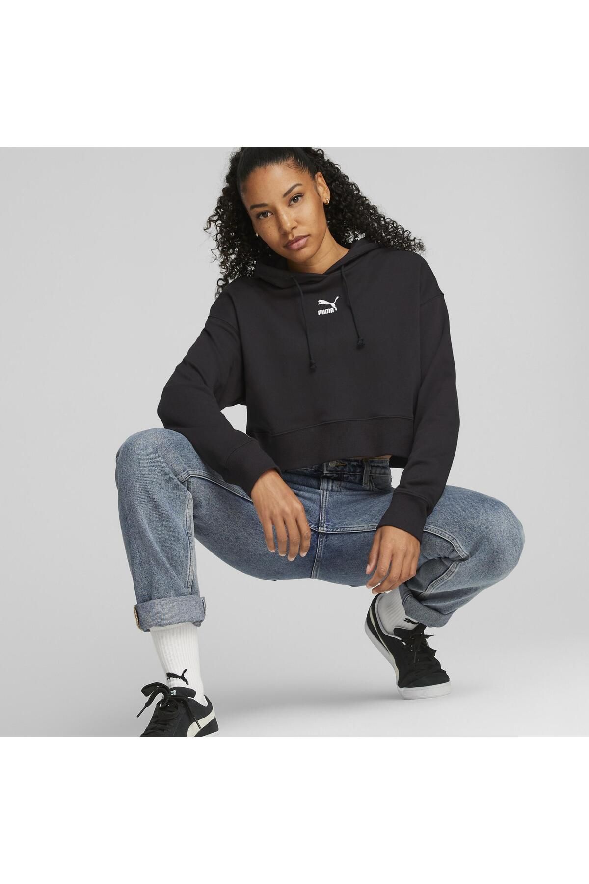 Puma Sweatshirt Black Relaxed fit Trendyol