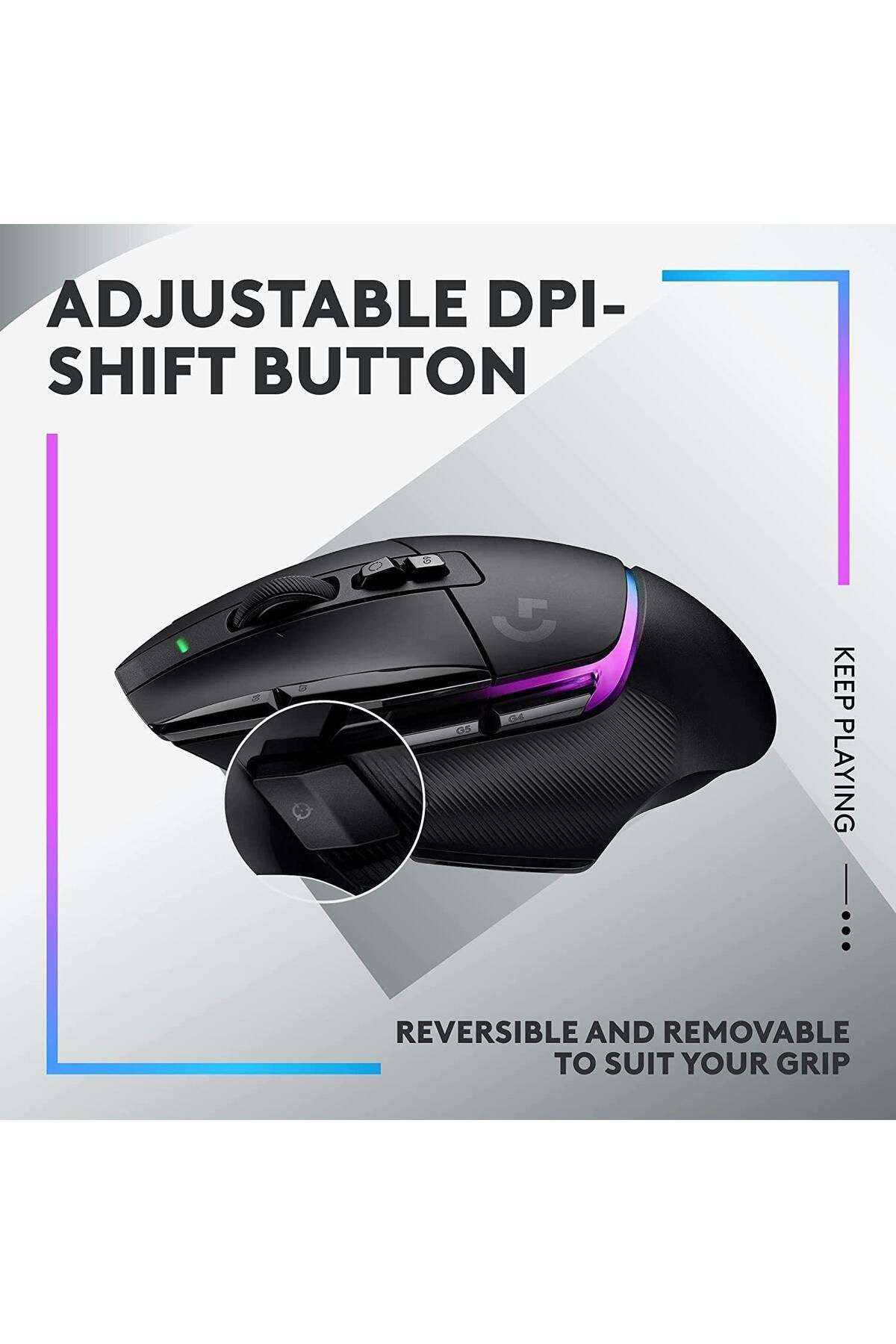 logitech-G G502 X Plus Wireless Hero 25K Sensor Rgb Illuminated Gaming Mouse - Black 5