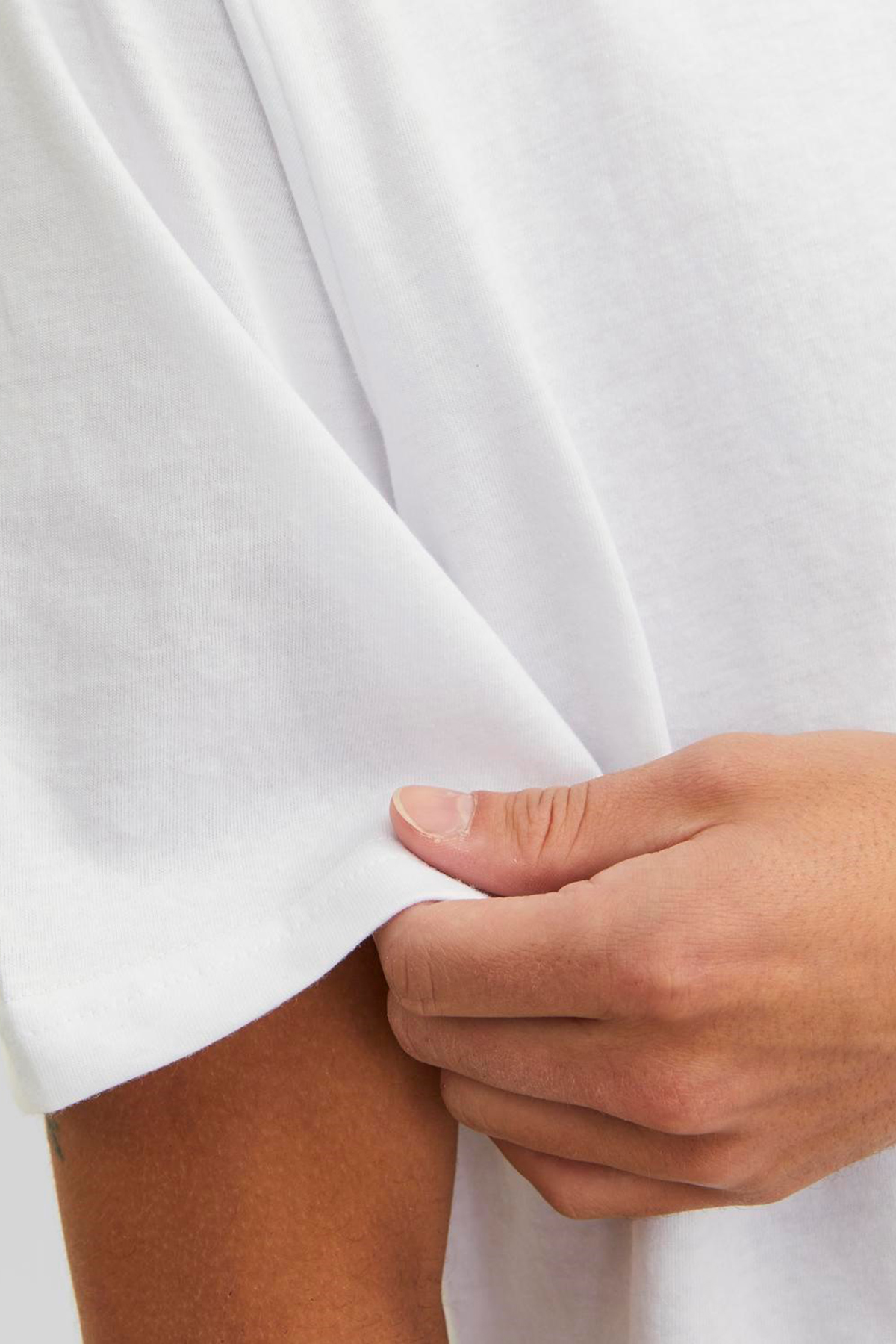 تیشرت مردانه سفید جک اند جونز | 12248076 اورجینال - تصویر 7