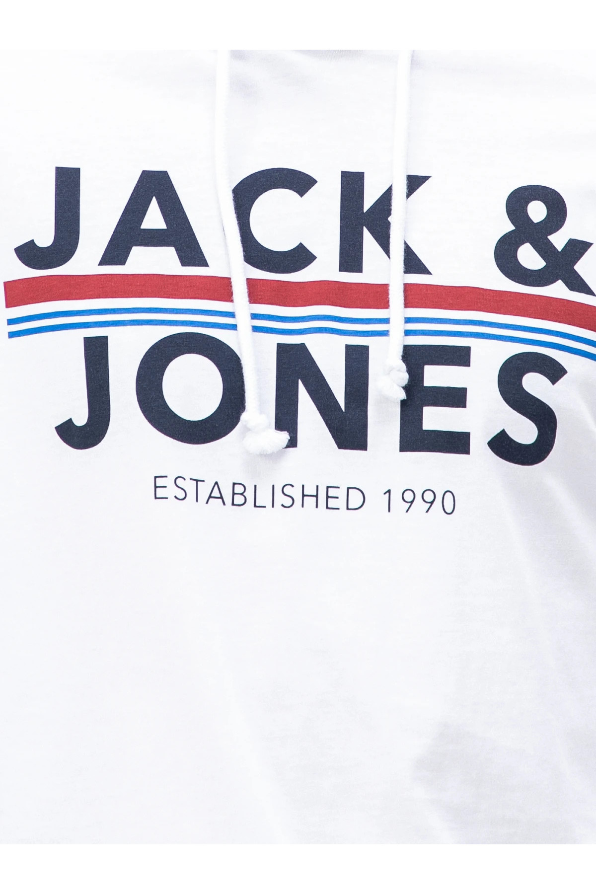 سویشرت مردانه سفید جک اند جونز | 12205162 اورجینال - تصویر 3