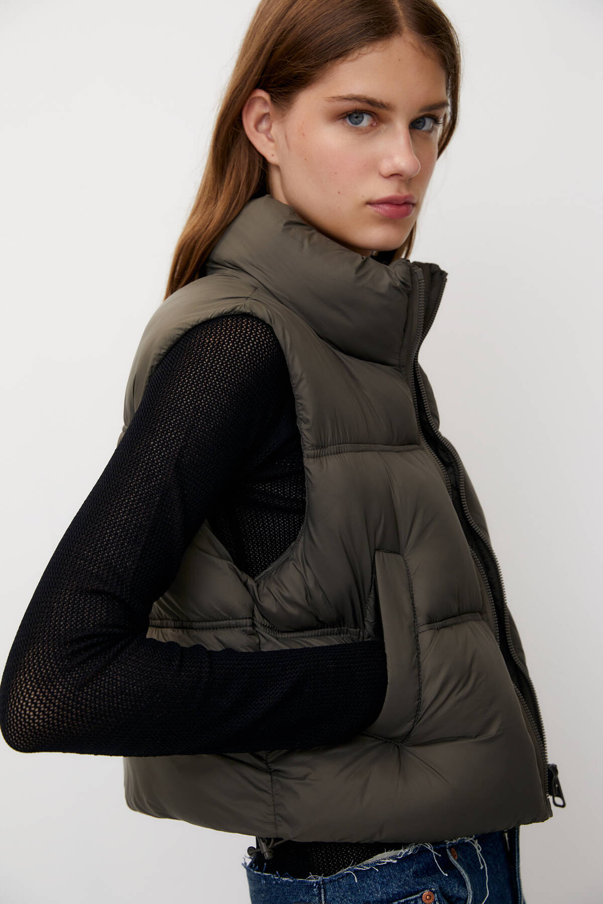 Pull & Bear Kısa şişme yelek Fiyatı, Yorumları Trendyol