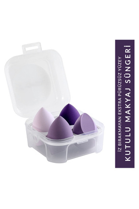organiflex Kutulu 4'lü Makyaj Uygulama Sünger Seti