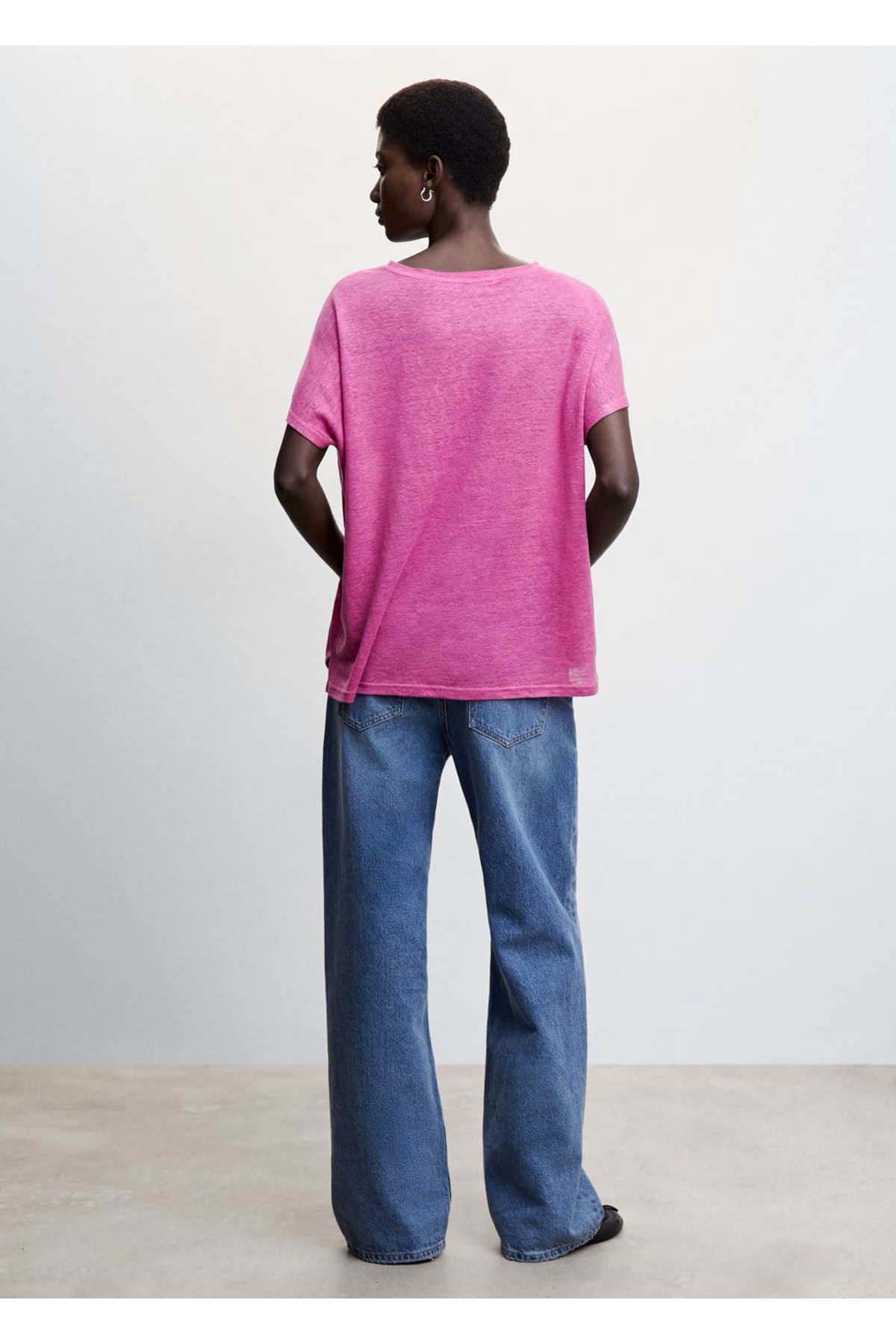 تیشرت مردانه آبی سرمه ای منگو | 47016304 اورجینال - تصویر 4