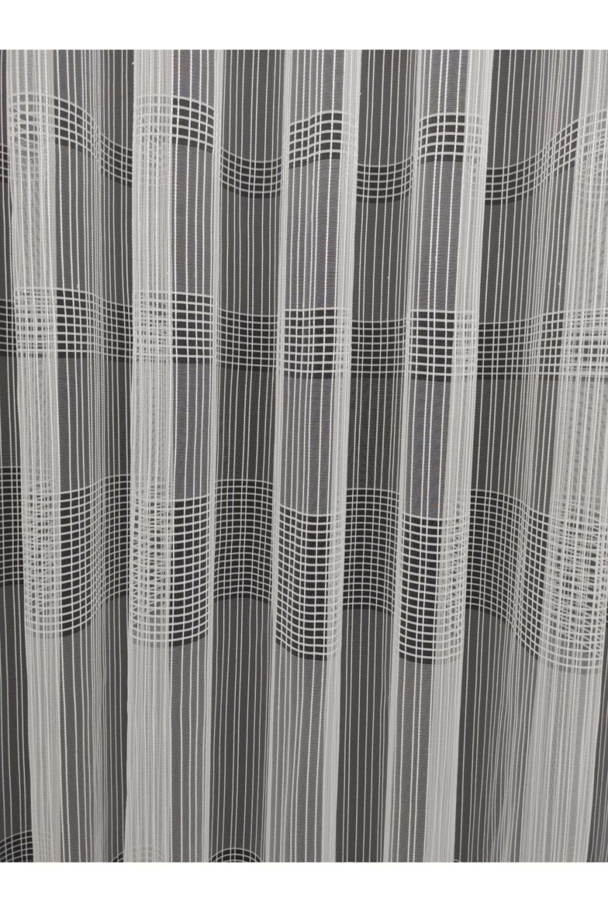 Brillant-High Quality Ecru Dreamer Scalloped Plain Tulle Curtain - 1/2,5 Pile 2