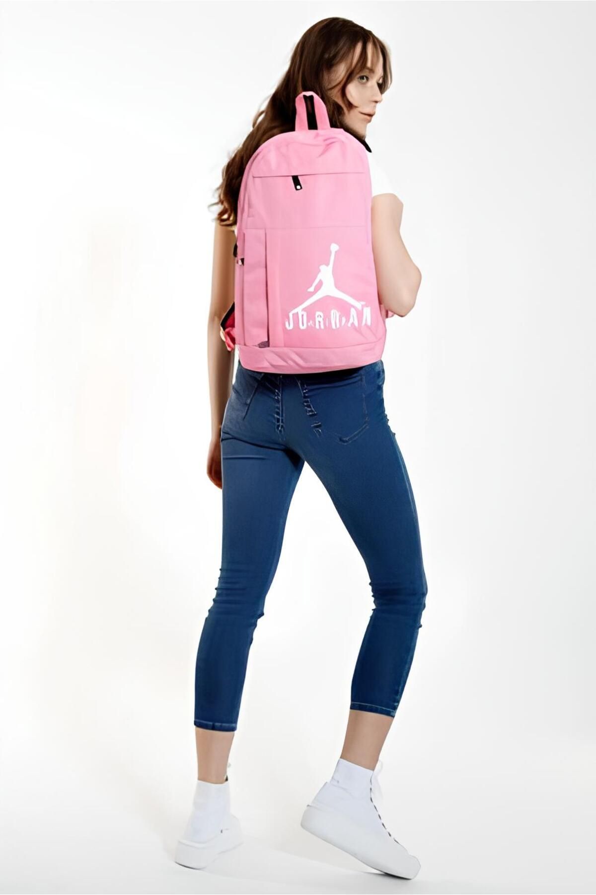 Pink jordan backpack hot sale