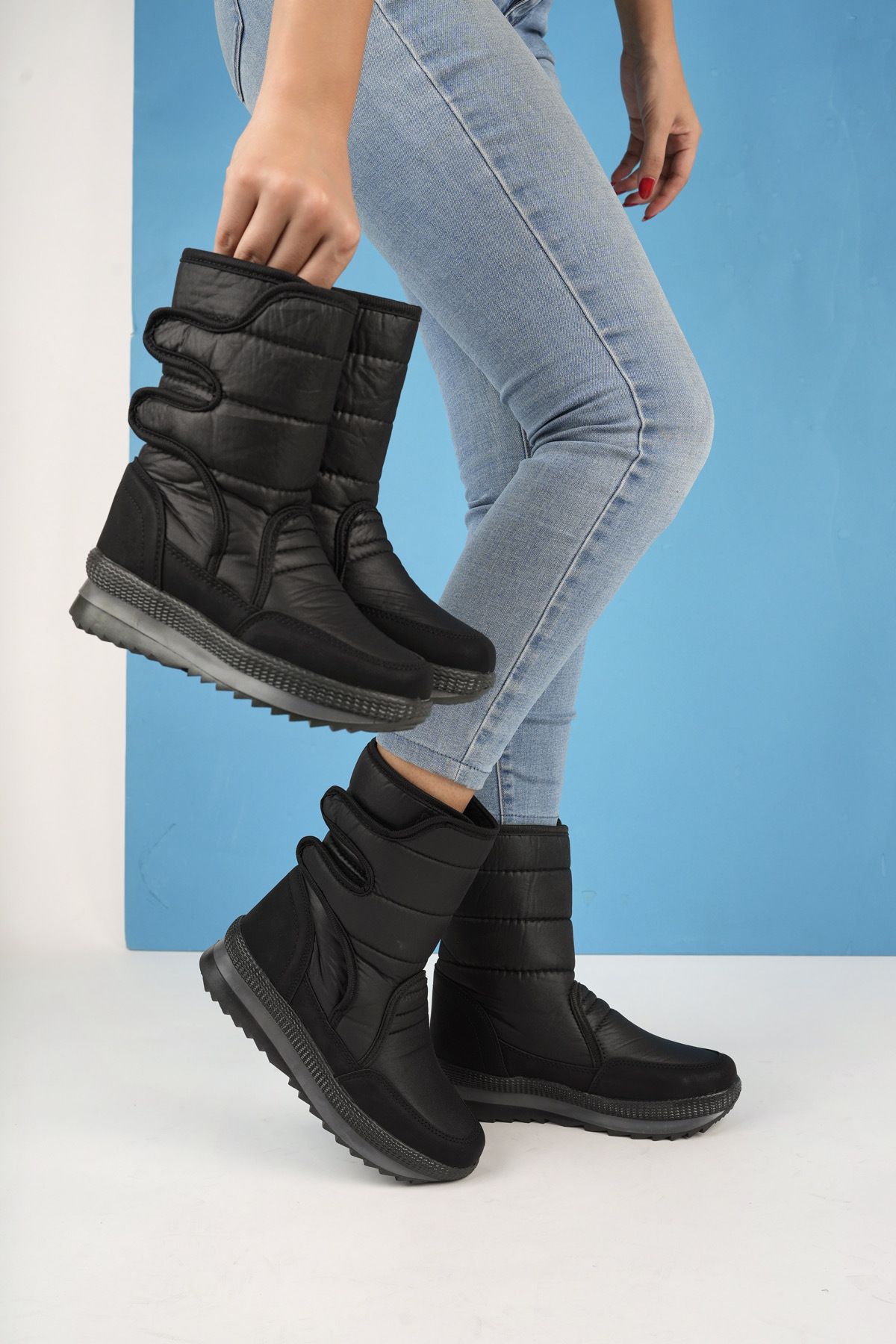 Velcro duck boots on sale