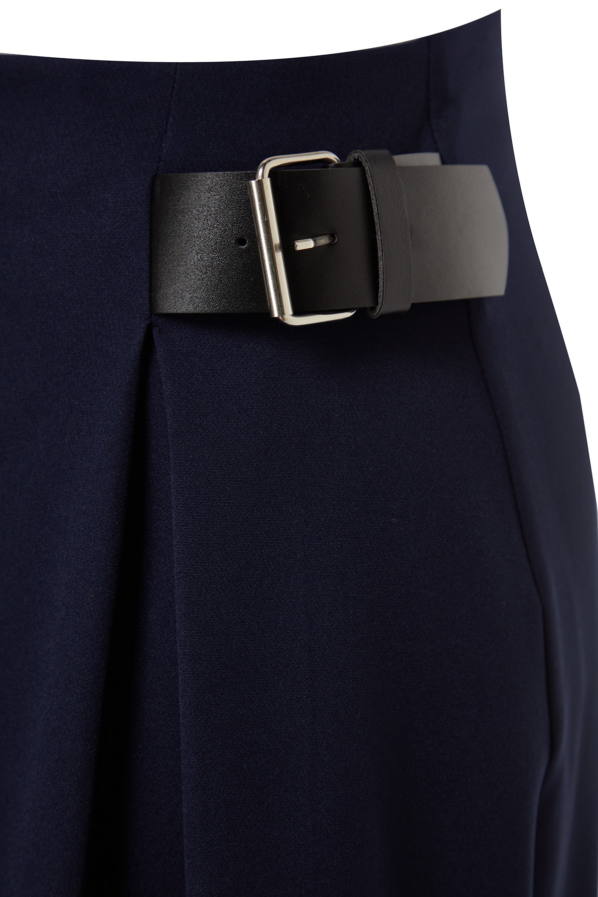 Trendyolmilla  Lacivert Kemer Detaylı Dokuma Etek TCTAW24EE00014 - Görsel 7