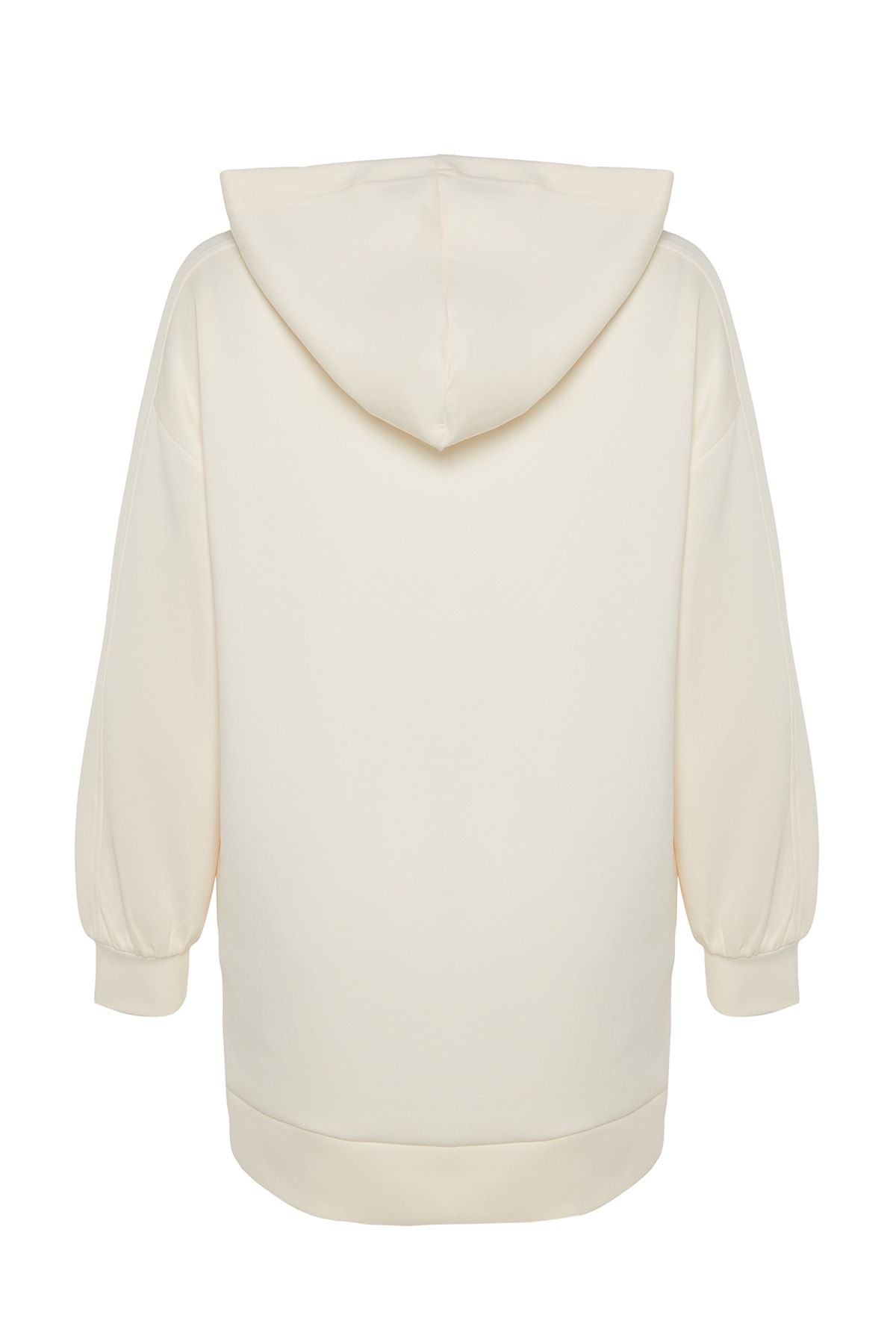 Trendyol Modest-Wide Fit Scuba Strick-Sweatshirt - Kapuzenjacke und Tasche, TCTAW22TW0151 8