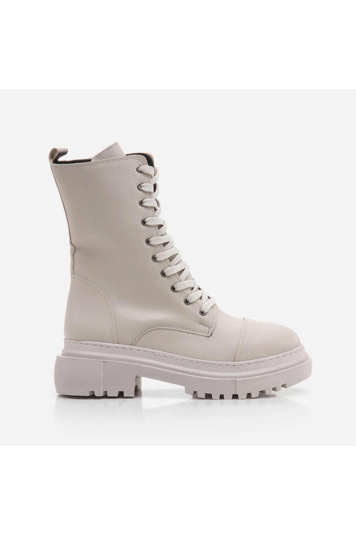 Yaya by Hotiç Knochenfarbene Stiefel für Damen - 38