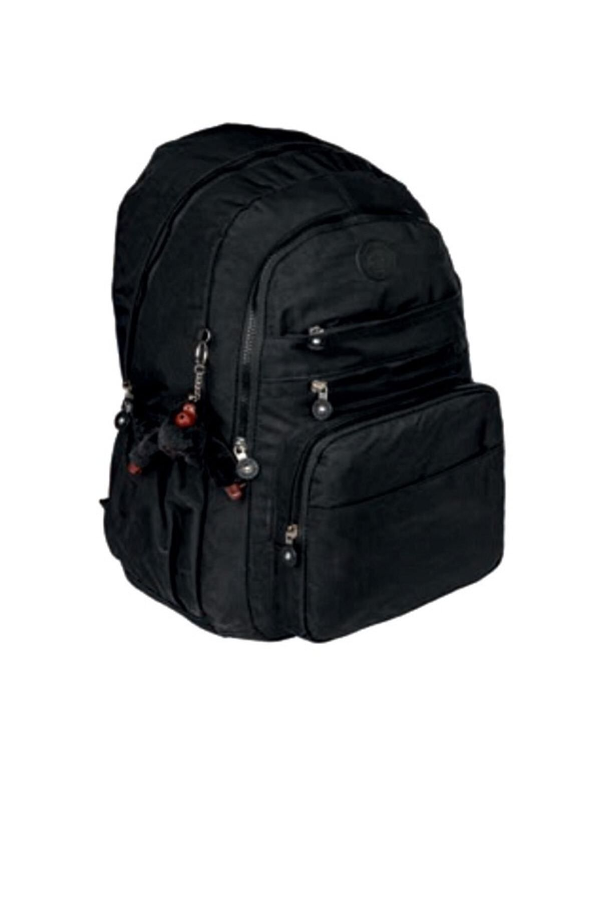 Relaxion School Bag Black Plain Trendyol