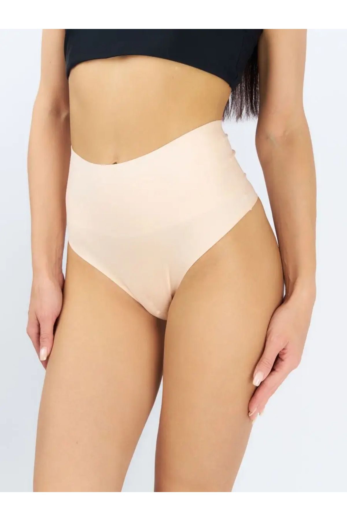 MİSTİRİK-Arpina Model Soft Fabric Basic String Model Slip Skin Color 3