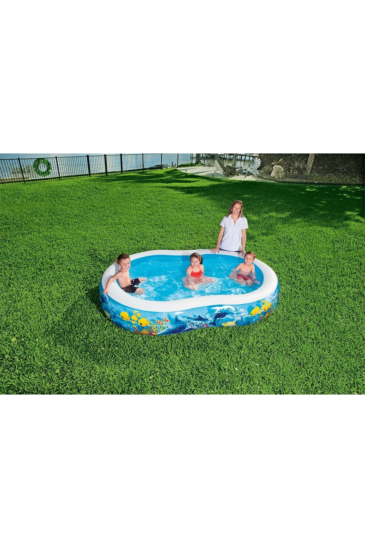 Bestway Desenli Oval Şişme Havuz 54118 fotoğrafı 5 (önizleme)